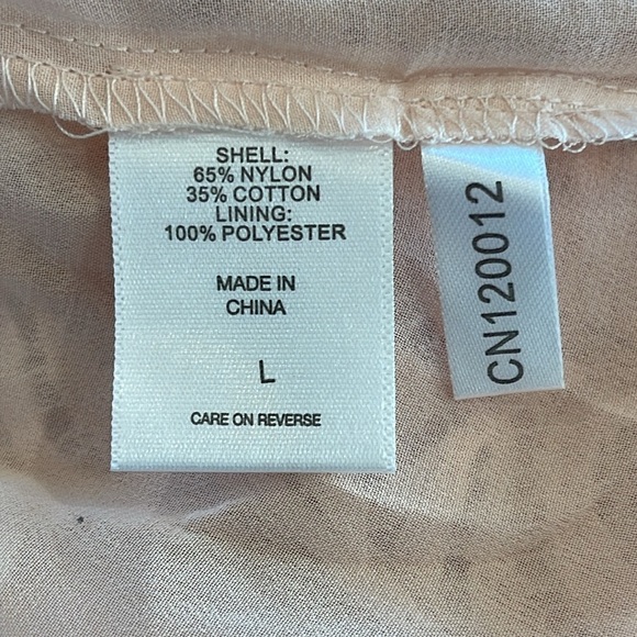 NWT Soho by New York & Co Pink Lace 3/4 Sleeve Blouse - Size L - Picture 8 of 11